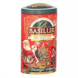 Чай Basilur Винтаж. Новогодний подарок, чёрный листовой, 100 г