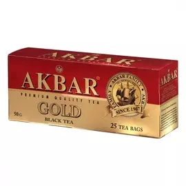 Чай черный Akbar Gold 25х2 г