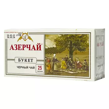 Чай черный Азерчай premium букет 25 пакетиков