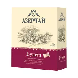 Чай черный букет Азерчай Premium 100 пакетиков