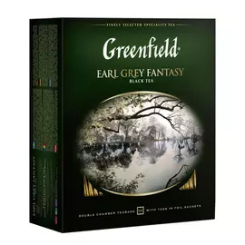 Чай черный Greenfield Эрл Грей Фэнтази с ароматом бергамота 100х2 г