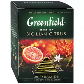 Чай черный Greenfield Sicilian Citrus 20 пакетиков