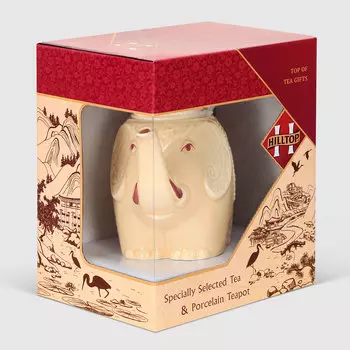 Чай черный Hilltop Слон орнаментный с чайником 80 г