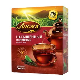 Чай черный Лисма 100 пакетиков