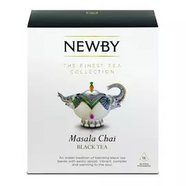 Чай черный Newby Masala Chai со специями в пирамидках 25 пакетиков