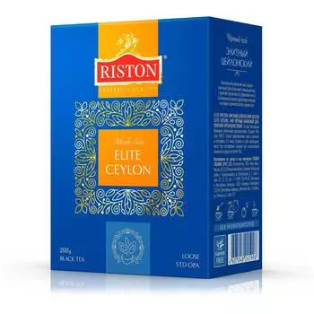 Чай черный Riston листовой элитный Цейлонский, 200 г