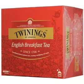 Чай черный Twinings English Breakfast 50 пакетиков