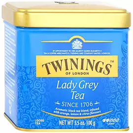 Чай черный Twinings Lady Grey Tea листовой 100 г