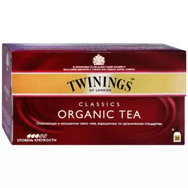 Чай черный Twinings Organic 25 пакетиков