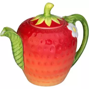 Чай черный Hilltop земляника со сливками в керамической чайнице, 50 г