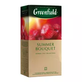 Чай Greenfield Summer Bouquet со вкусом и ароматом малины 25х2 г