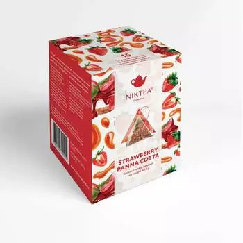 Чай Niktea Клубничная панна-котта 15 x 2,7 г