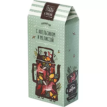 Чай травяной Медовый дом Травы и пчелы с апельсином и мелиссой 40 г