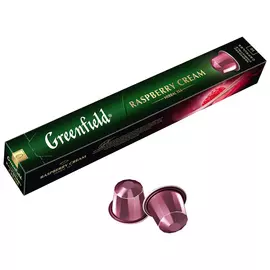 Чай в капсулах Greenfield Raspberry Cream с ароматом малины и ванили 10 шт