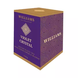 Чай Williams Violet Crystal черный с лепестками василька и кусочками манго 100 г