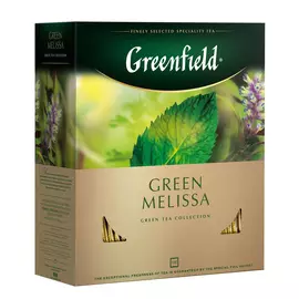 Чай зеленый Greenfield Green Melissa 100 пакетиков