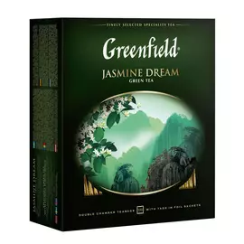 Чай зеленый Greenfield Жасмин Дрим зеленый 100х2 г