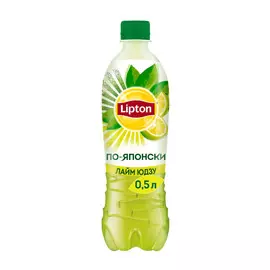 Чай зеленый Lipton со вкусом лайма Юдзу 0,5 л