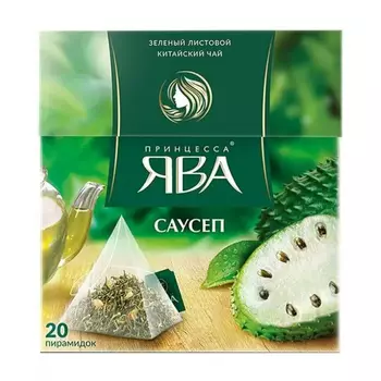 Чай зеленый Принцесса Ява саусеп 1,8 г х 20 пакетиков