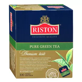 Чай зеленый Riston Pure Green Tea 100 пакетиков