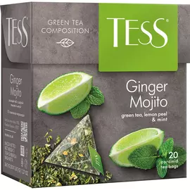 Чай зеленый Tess Ginger Mojito 20 пакетиков