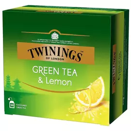 Чай зеленый Twinings Green Tea and Lemon 50 пакетиков