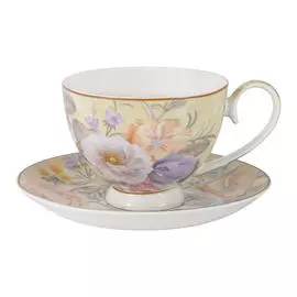 Чайная пара Anna Lafarg Цветочный вальс 250 мл