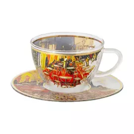 Чайная пара Carmani Ночная терраса стекло 250 мл