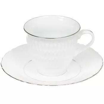 Чайная пара Crystalex София двойная отводка платиной 220 мл