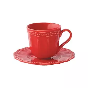 Чайная пара Easy life Elite красная 110 мл