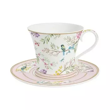 Чайная пара Easy life Пение птиц 350 мл