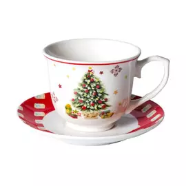 Чайная пара Milvis Снеговик 230 мл