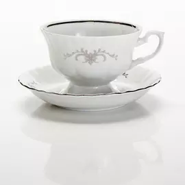 Чайная пара Porcelaine Czech Gold Hands 220 мл