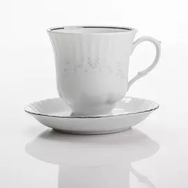 Чайная пара Porcelaine Czech Gold Hands 220 мл