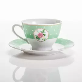 Чайная пара Porcelaine Czech Gold Hands 250 мл