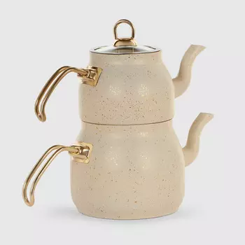 Чайник двойной Kitchenstar кремовый 3л