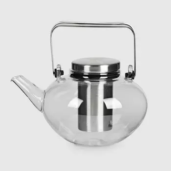 Чайник заварочный Everblooming с металлической крышкой и фильтром 1000 мл