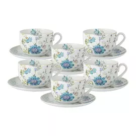 Чайный набор Anna Lafarg Primavera Лазурь 6 персон 12 предметов
