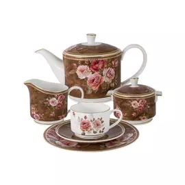 Чайный сервиз Anna Lafarg Английская роза 6 персон
