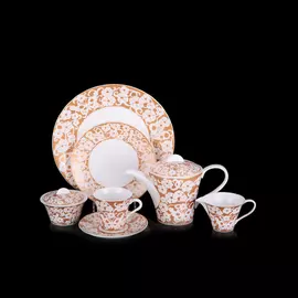 Чайный сервиз Hankook Дентель голд 22 предмета