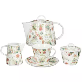 Чайный сервиз на 6 персон Thun Tom Экзотические цветы