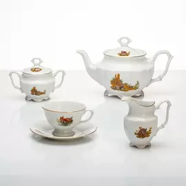 Чайный сервиз Porcelaine Czech Gold Hands на 6 персон