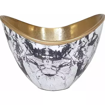 Чаша Glasar черная 25x25x18 см