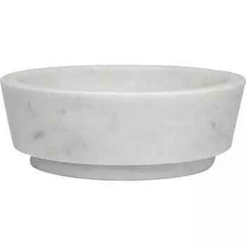 Чаша Glasar из белого мрамора 18х18х7 см
