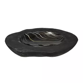 Чаша Glasar из тикового дерева 30х30х8 см