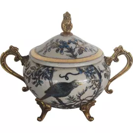 Чаша Glasar с крышкой 17x12x14 см