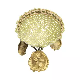 Чаша на листьях лотоса Glasar 21x17x10см