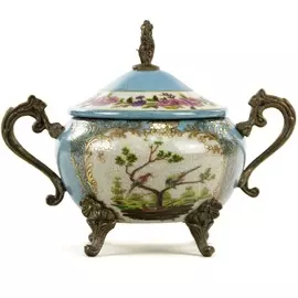 Чаша с крышкой Glasar 17x11x13см