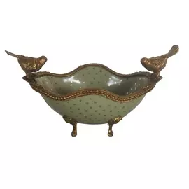 Чаша с птичками Glasar 23x12x12см