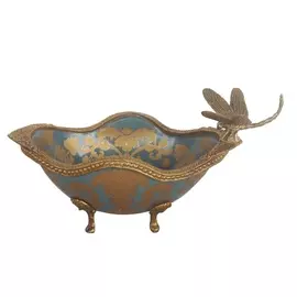 Чаша со стрекозой Glasar 21x12x12см